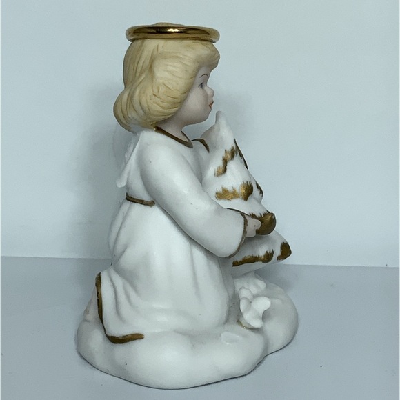Vintage Angel Golden Halos Nurturing Natalie Porcelain Figure Bronson 1996 - Picture 5 of 14